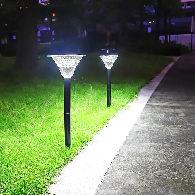 39LED Solar Pathway Lights Outdoor 2 Pack Upgraded Solar Outdoor Lights Super Bright Up to 12 Hrs IP65 Waterproof Solar Garden Lights Outdoor Solar Lights for Yard Landscape Path Walkway