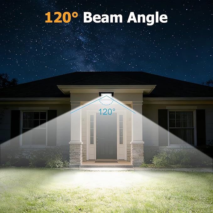 LED Flood Light 11000LM Super Bright 6500K Daylight Outdoor Security Light with Plug IP66 Waterproof for Yard Garden Court &amp Arena (100W-2Pack)