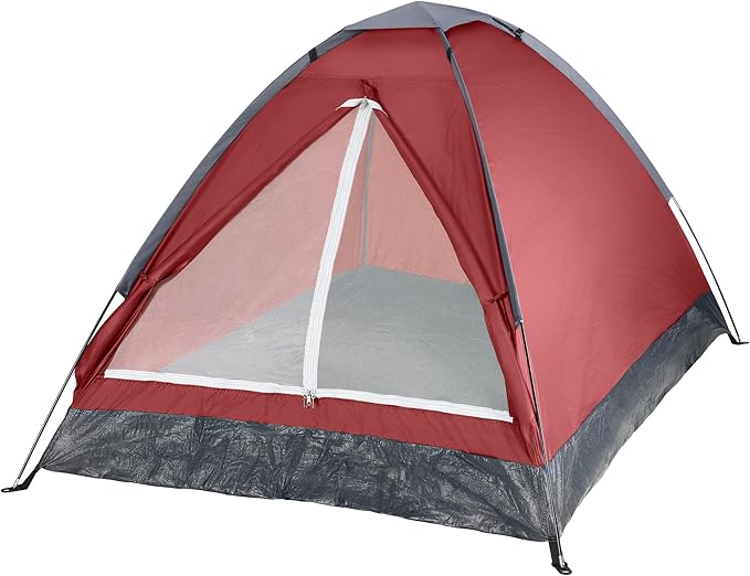 2 Person Camping Tent with Rain Fly and Carrying Bag – Lightweight Outdoor Pop Up Tents for Camping Essentials Music Festivals Backpacking Hiking or Beach Shelter by Wakeman Outdoors