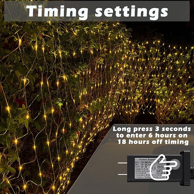 Eueasy LED Lights Outdoor Fairy Lights Chandelier - 360L Gazebo Net Lights with 8 Lighting Modes 12×12 FT Chandelier for PergolasWedding Bush Christmas
