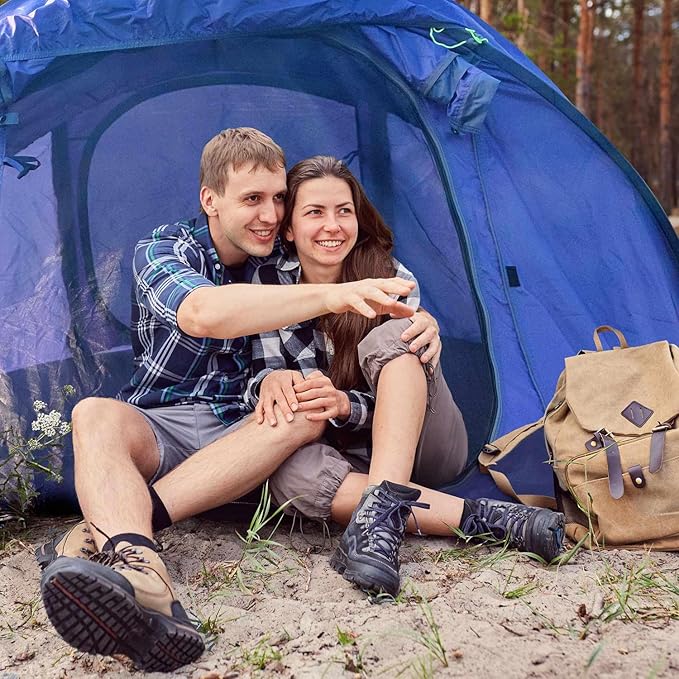4/6 Person Easy Pop Up Tent Waterproof Automatic Setup2 Doors-Instant Family Tents for Camping Hiking &amp Traveling