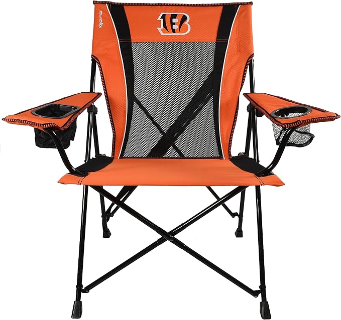 Kijaro Sports Fan Folding Chair 26 L x 35.5 W x 37 H Cincinnati Bengals