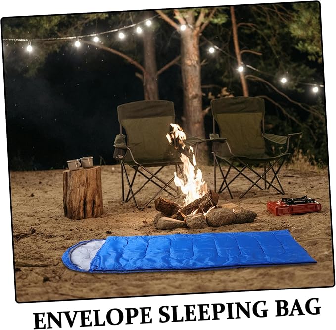 Warm Envelope for Adults Lightweight Hollow Cotton Insulated Outdoor Camping Gear Wide Design for Backpacking Hiking and Cold Weather Travel