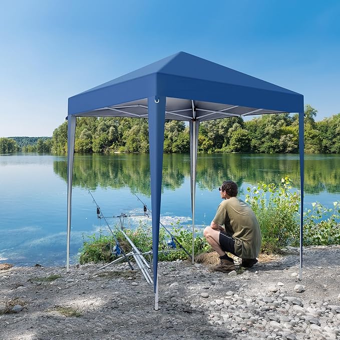 2 x 2m Practical Waterproof Right-Angle Folding Tent Blue