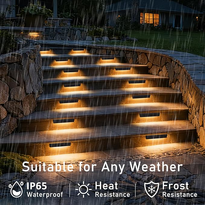 12 Pack 7 Inch Retaining Wall Lights 2700K Soft White LED Hardscape Lighting 5W 12V AC/DC Low Voltage Landscape Paver Light IP65 Waterproof Outdoor Step Lights for Patio Walls Stairs ETL