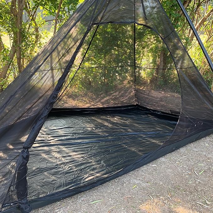 Hot Tent with Stove Jack Onefires Large Teepee Tent for Outdoor Family Camping 4-8 Person | with Stove Jack Large for Family Camping