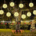 Christmas String Lights Outdoors4 Pack 7.98 Sphere Ball Tree Garden Globe Lights for Home Party Christmas Porch PatioWedding GardenTree Decoration with Memory Function Plug