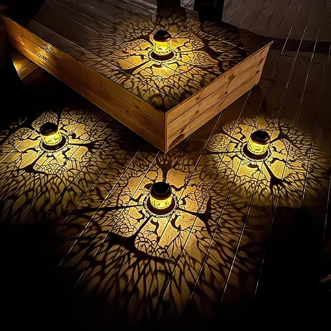 Deer Solar Lanterns Outdoor Waterproof Hanging Solar Lights Deer Gifts for Women Men Metal Decorative LED Lanterns for YardPatioLawnTabletopPathwayLandscapeGarden Decor