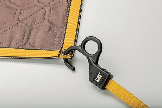 CAT 72 Inch x 80 Inch Water-Resistant Woven Utility Blanket Black Brown - 980837E