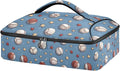 Casserole Carrier Baseball Pattern PrintInsulated Casserole Carrier for Hot or Cold Food Thermal Lunch Tote for Potluck Parties Picnic Beach Fits 9 x 13 Inches Baking Dish