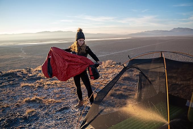 Teton LEEF Lightweight Mummy Sleeping Bag for Camping Hiking Backpacking Cold Weather Option Compression Sack Included