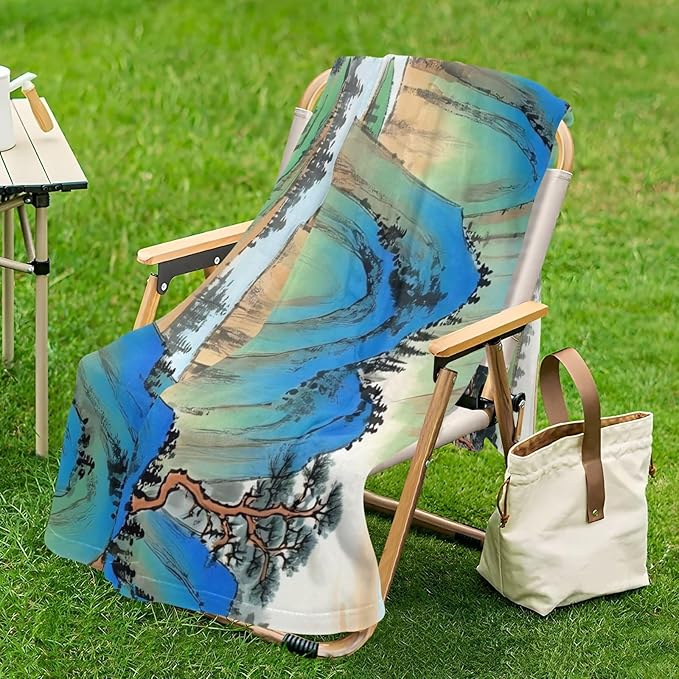 Soft Throws Chinese Ink Painting Mountain Blankets &amp Throws 50'' x 70''
