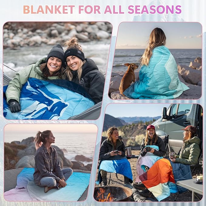 2 Pack Outdoor Camping Blankets