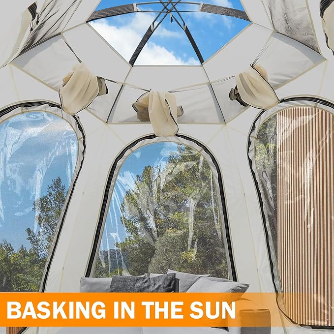 Bubble Tent AYAMAYA 10x10 FT Screen House for 4-6 People Outdoor Sports Tent Canopy with Mesh Mosquito Netting for Patio Camping Backyard and Outside Activities Weatherproof Sun Shelter