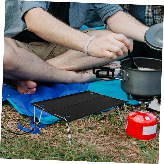 HANABASS Folding Table Outdoor Tea Table Multi-Functional Portable Desk for Camping Picnic Travel