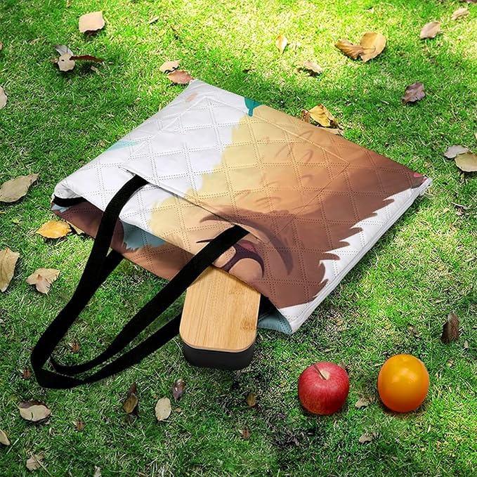 Zipper Llama Alpaca Style Picnic Mat Suitable for Travel Camping Park Or Home Use