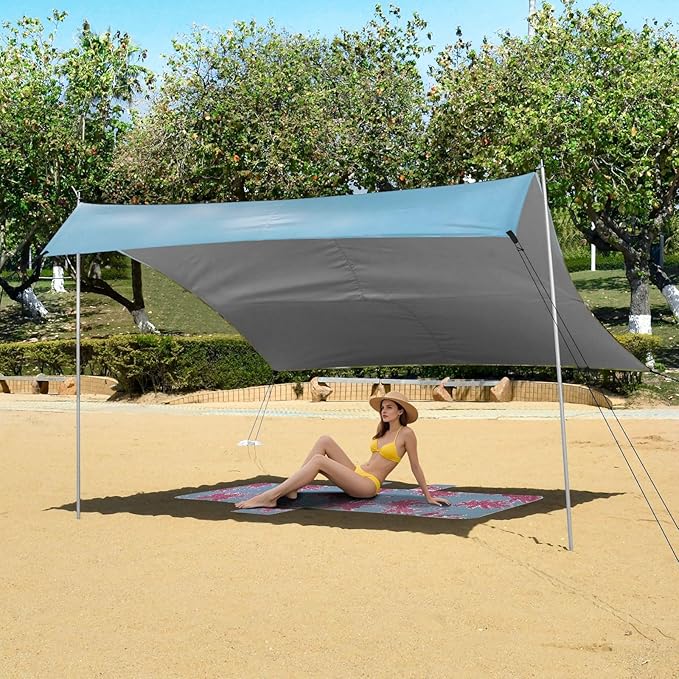 Camping Sun Shelters Golden Retriever in Fields Beach Canopy 126 * 110.2in