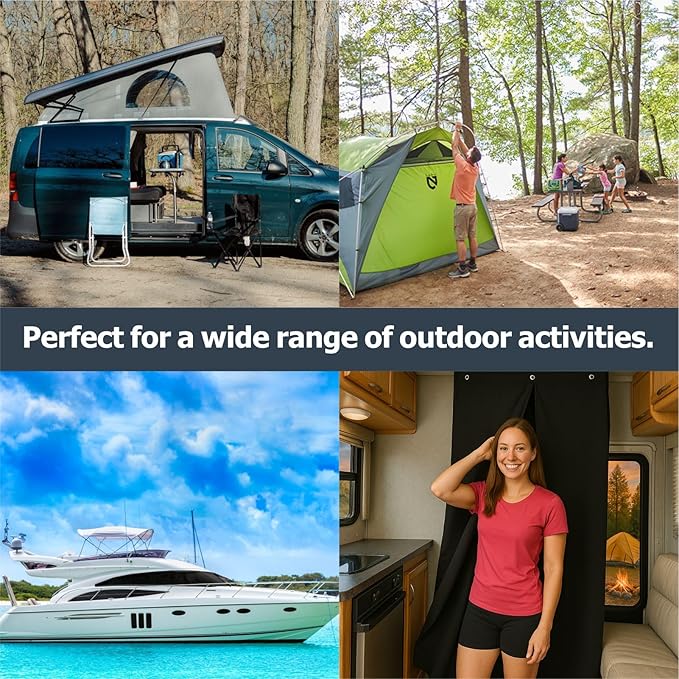 Boat Privacy Changing Tent - Marine Instant Privacy Room Curtain for Changing Clothes Portable Toilet Shower Waterproof UV-Resistant Fits Under Bimini Top (30 L x 27 W x 72 H)