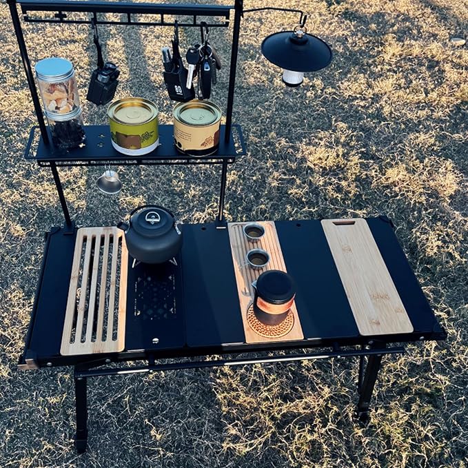 Camping Table Unit Board Portable Camping Table Board Versatile Top for Outdoor Travel Office (Chopping Board)