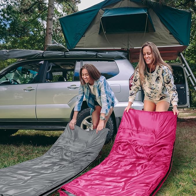 Tudomro Camping Sleeping Bag for Adults Lightweight Packable Waterproof Camping Gear Equipment to Keep Warm for Outdoor Backpacking Hiking Travel