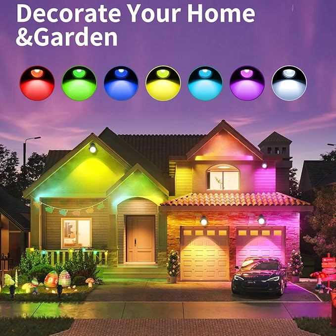 Low Voltage Landscape Lights Outdoor (12 Pack RGBW)