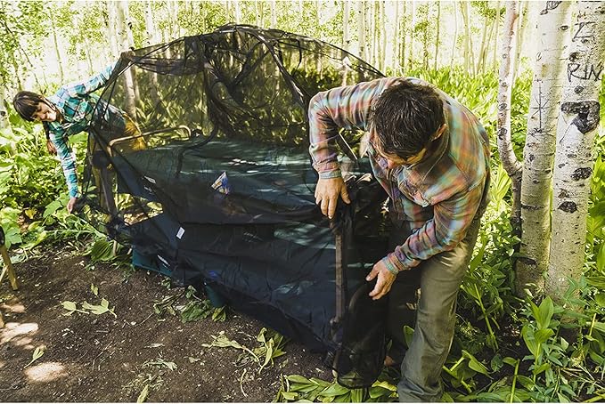 Disc-O-Bed Mosquito Net and Frame for Cam-o-Bunk Camping Cots Green
