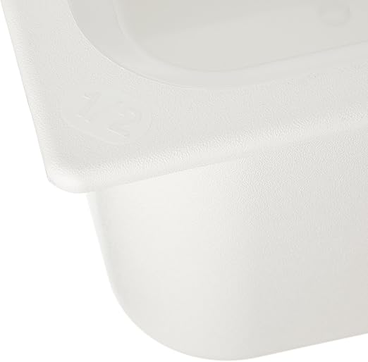 Carlisle FoodService Products CM110102 Coldmaster ABS Standard Half-Size Food Pan 6 quart Capacity 12.73 x 10.36 x 5.59 White