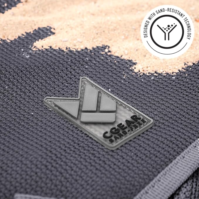 CGEAR Original Sand-Free Outdoor Rug Camping Mat - Water-Resistant &amp Anti-Fade Material - Military-Grade - Reversible Design - Area Rug for Beach RV &amp Picnics - Travel Bag