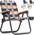 GoSports WOVN Beach Backpack Chair - 9 Styles Available - Premium Folding Camping Chair