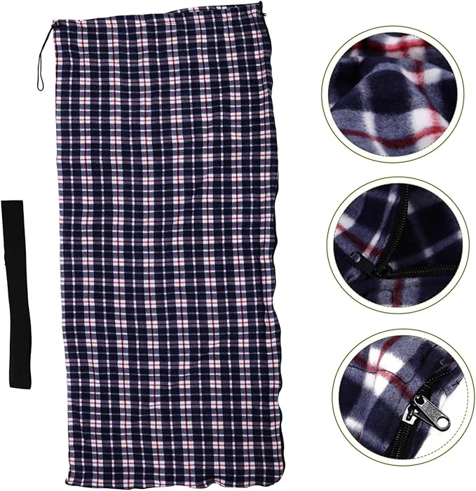 Lightweight Foldable Fleece Liner for Adults Warm Indoor Outdoor Use Portable Travel Camping Hiking Nap Sack Machine Washable Material