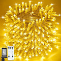 Christmas Lights Outdoor 800LED 330FT Warm White String Lights 8 Mode Plug in Waterproof Decor Twinkle Lights for Bedroom Xmas Thanksgiving Wedding Party Garden Yard Tree Decoration
