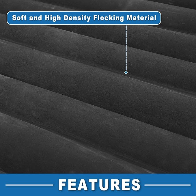 Car Air Mattress Sleeping Mat Comfortable 50.39x30.31x5.91 Back Seat Bed Camping Air Mattress Bed with Pillows for Car SUV