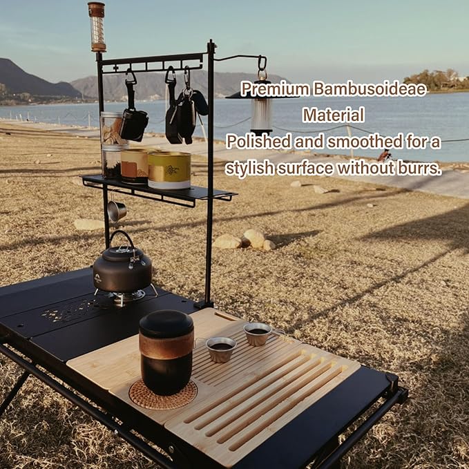 Camping Table Unit Board Portable Camping Table Board Versatile Top for Outdoor Travel Office (Chopping Board)