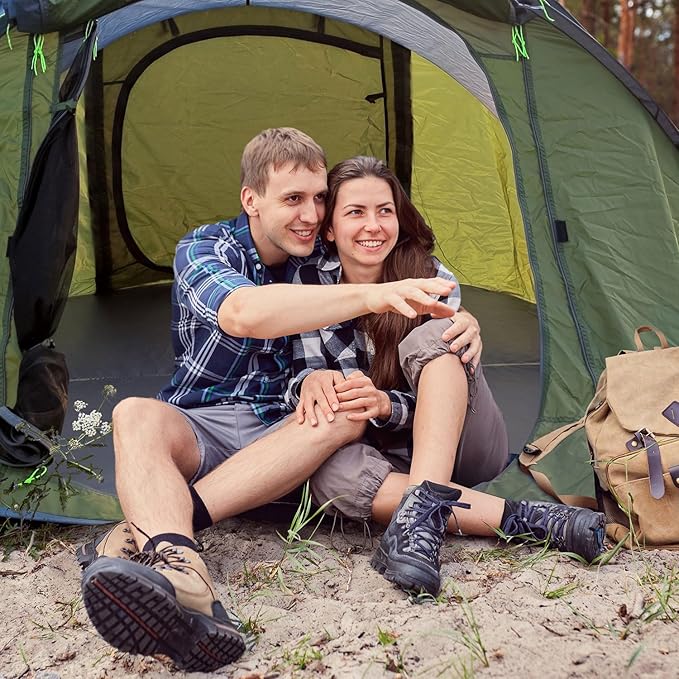 4/6 Person Easy Pop Up Tent Waterproof Automatic Setup2 Doors-Instant Family Tents for Camping Hiking &amp Traveling