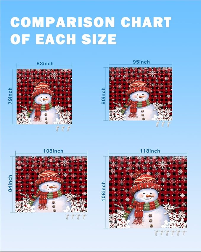 Beach Blanket Waterproof Sandproof Cute Snowman Red Black Buffalo Plaid Quick Drying Beach Mat with 4 Stakes Winter White Snowflake Seamless Lightweight Picnic Blanket for Travel Camping 95x80