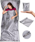 The Friendly Swede Sleeping Bag Liner — Ultralight Polyester or Cold Weather Microfiber Adult Sleep Sack- Camping Sheets - Travel Sleeping Bag with Pocket-Size Stuff Sack