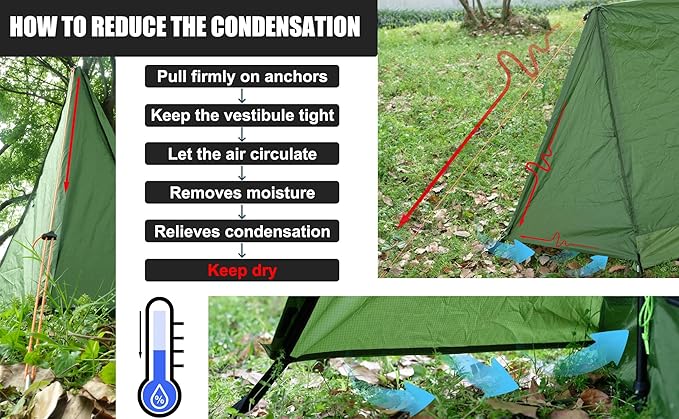 2-Person Trekking Pole Tent for Backpacking - Ultralight A-Frame Backpacking Tent Two Person Waterproof Hiking Tent for Camping Lightweight Camping Tent for Scouts Trekker (No Poles)