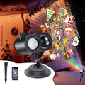 Outdoor Landscape SpotlightsChristmas Projector LightWaterproof Projection Lamp with Remote Control