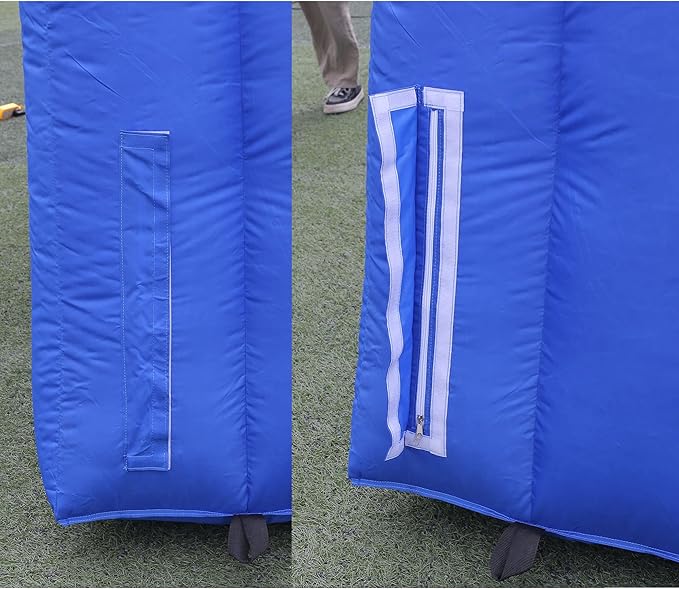 SAYOK 16.7FT Inflatable Tunnel Sport Tunnel Entrance Inflatable Football Tunnel Tent with Blower for Event Exhibition Promotion(Blue 16.7ft x 9.84ft x 9.19ft)