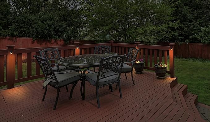 GKOLED 2-Pack Low Voltage LED Post Light Outdoor Waterproof Landscape Deck Lights with 2W Integrated LED Chips 9-15V AC/DC 3000K Die-cast Aluminum Matte Black Powder Coated Finish