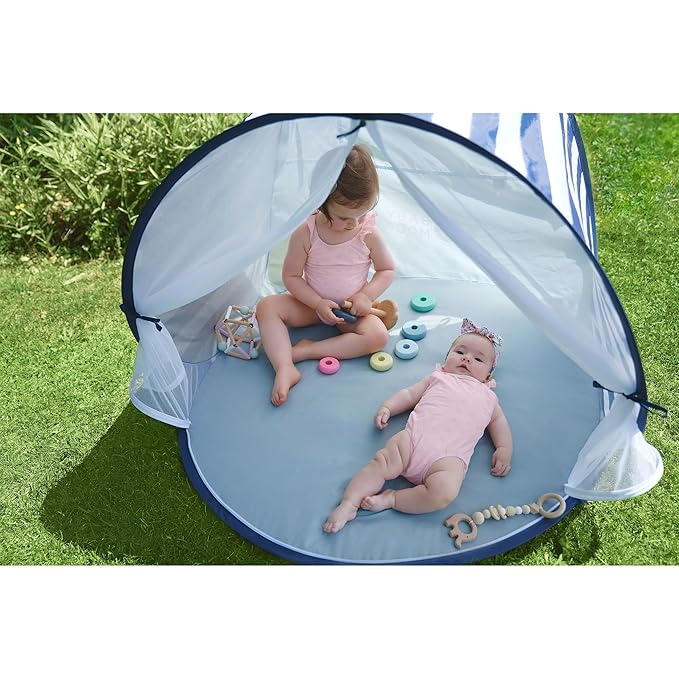 Babymoov Baby Anti UV Tent Sun Protection UPF 50+ Pop Up Play Tent and Sun Shade Marine (Summer 2025 Edition)