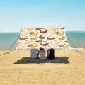 Various Chicken Pattern Camping Sun Shelter Beach Tent Portable Beach Sun Shade Outdoor Canopy for Camping Trips Fishing Picnic
