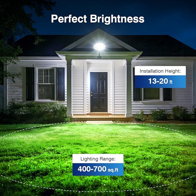Solar Lights Outdoor 590LED 6500K Flood Light Dusk to Dawn Solar Outdoor Lights with Motion Sensor IP66 Waterproof Solar Street Lights Outdoor for Yard Pools(2 Pack)
