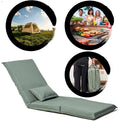 Foldable Portable Chair for Outdoor Travel Picnic BBQCamping Folding Adults with Carry BagPortable Chair for Outdoor Travel Fourteen Position Adjustable Recliner