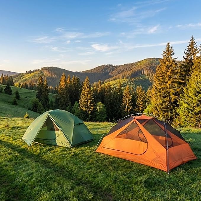 Clostnature 1/2 Person Backpacking Tent - Lightweight Two Person Tent for Backpacking Easy Set Up Waterproof Camping Tent for Adults Kids Scouts Large Size Outdoor Hiking Mountaineering Gear