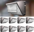 Lightdot 8Pack 200W LED Wall Pack Lights 100-277v Dusk to Dawn with Photocell 30000Lm(150Lm/W) 5000K IP65 Outdoor Exterior Lighting for WarehouseBuilding(Height:15~30ft)