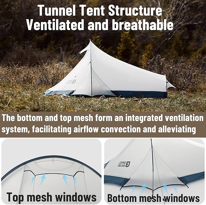 Naturehike 2.2lb/3.2lb Ultralight Backpacking Tent - 1/2 Person Waterproof Tunnel Tent with Lightweight Aluminum Pole Easy Setup One Man Tent for Camping Backpacking Hiking Hunting