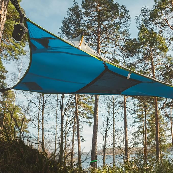 Tentsile UNA V3 Solo Tree Tent Hammock 1-Person Capacity Anti-Roll System Ratchet and Straps Included Portable Tree House Shelter Designed in The UK