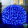 Led Net Lights Christmas Lights Outdoor 200Leds 9ft x 6ft Upgraded Blue Christmas Net Lighting Waterproof 5mm LED Wide Angle Outdoor Indoor Mesh Net Light for Trees Bushes Shrubs Decorations