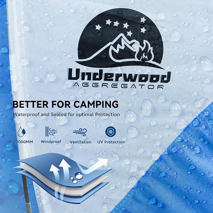Camping Tent 2 Person with Porch Lightweight Backpacking Tent 2 Person Easy Setup Waterproof Two Person Camping Gear for Outdoor Hiking Hunting Mountaineering by Underwood Aggregator